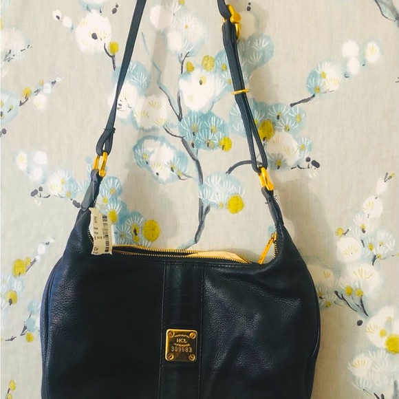 BRAND NEW VINTAGE HCL Germany Handcrafted Leather Shoulder Bag Black. - Picture 11 of 14